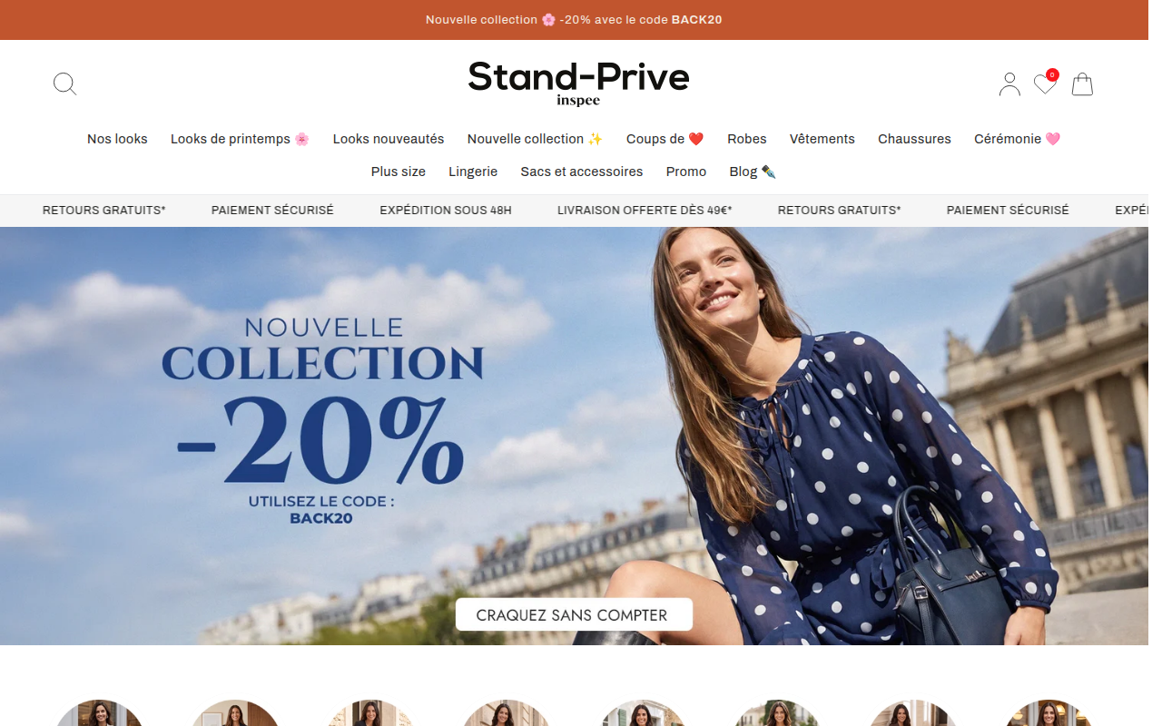 Screenshot van stand-prive.com