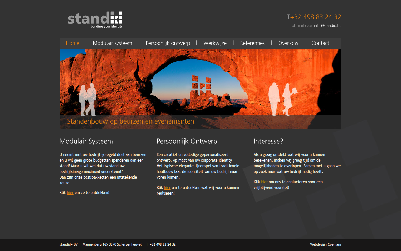 Screenshot van standid.be