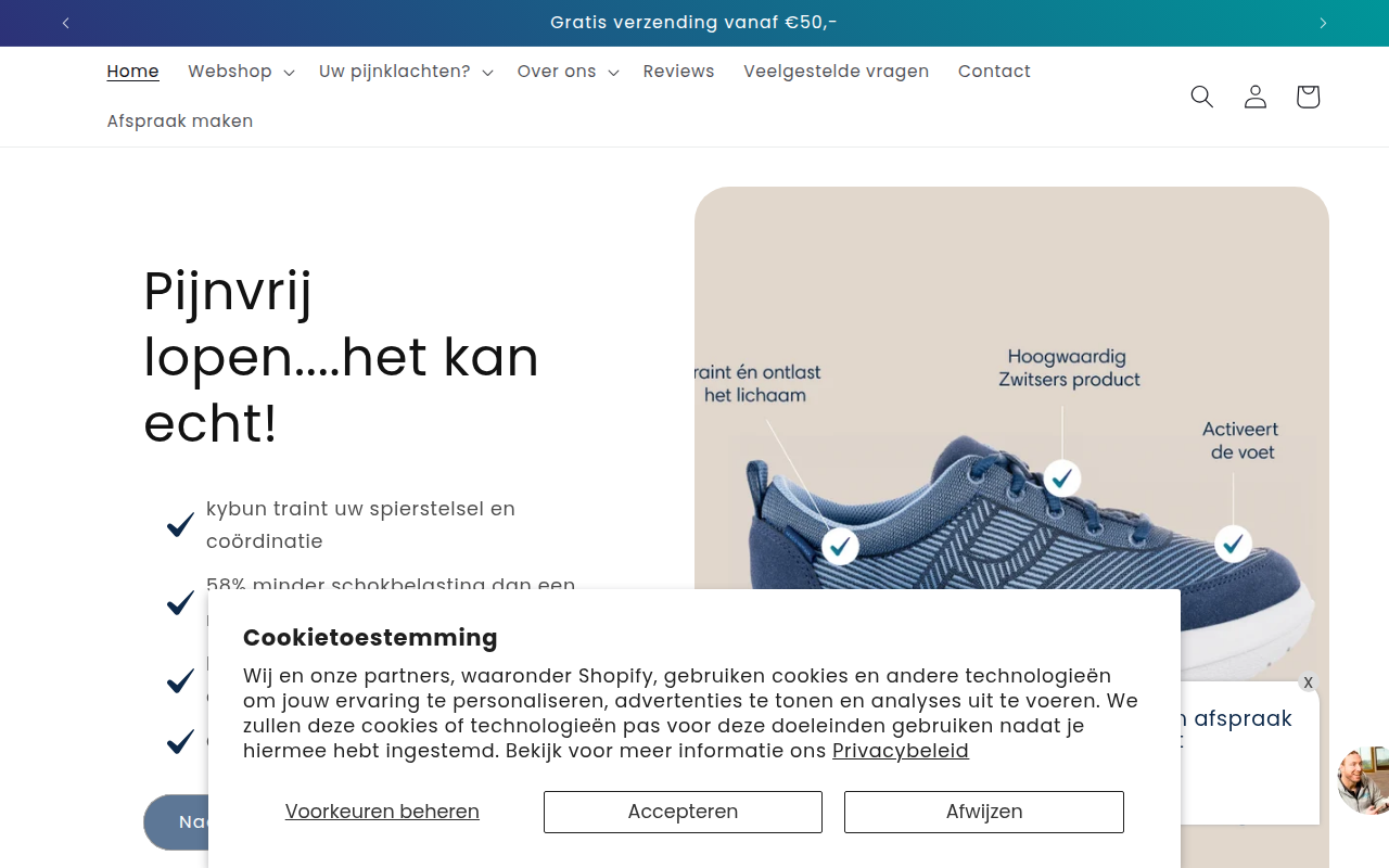 Screenshot van stapvitaal.nl