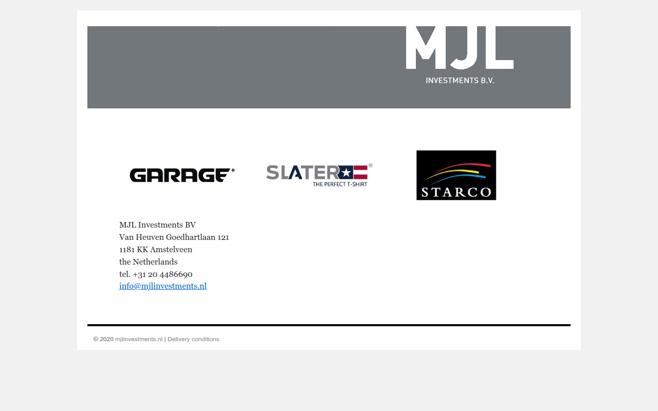 Screenshot van starco.nl