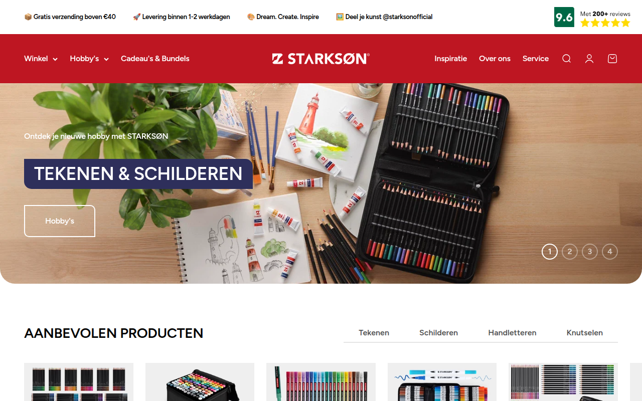 Screenshot van starkson.com