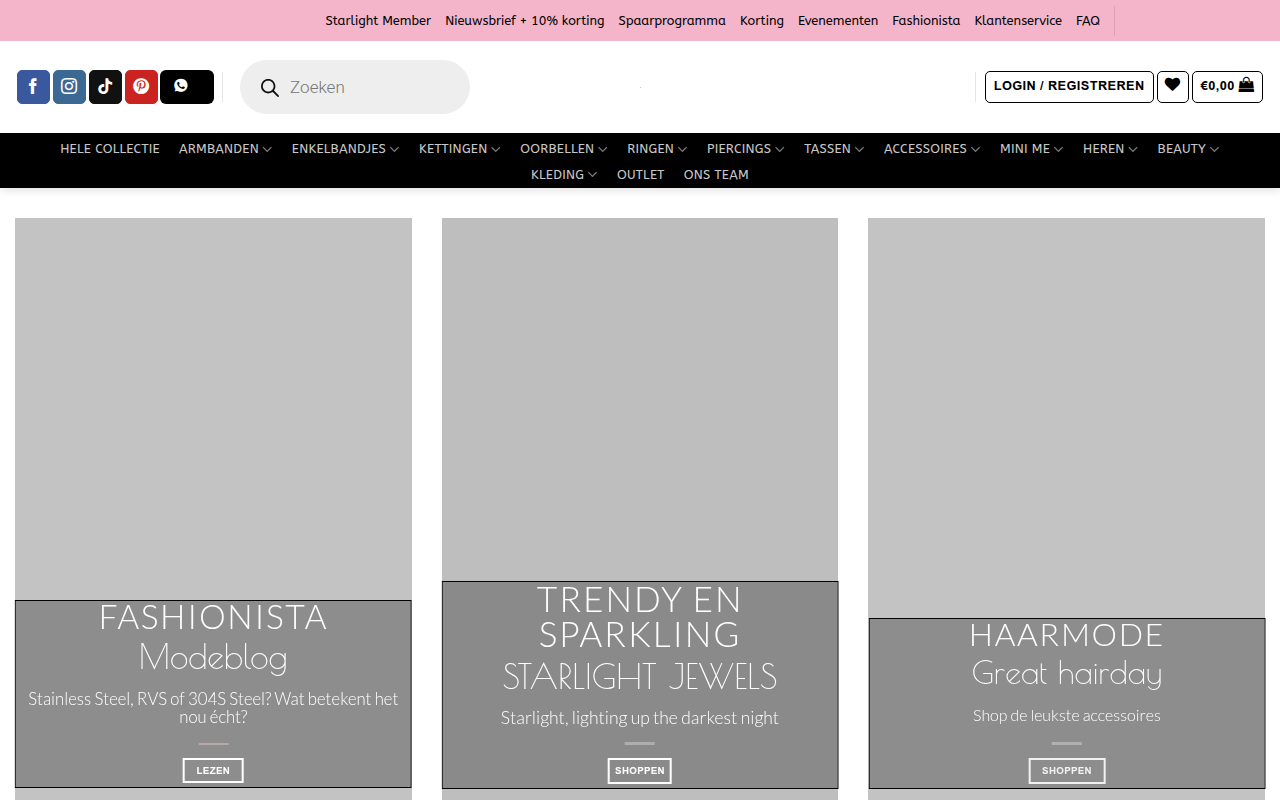 Screenshot van starlightjewels.nl
