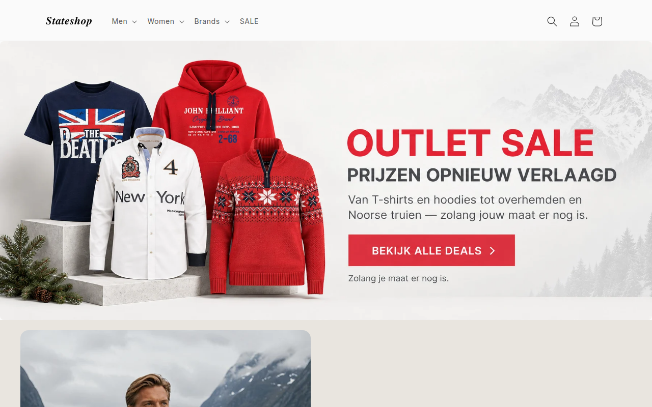 Screenshot van stateshop.com
