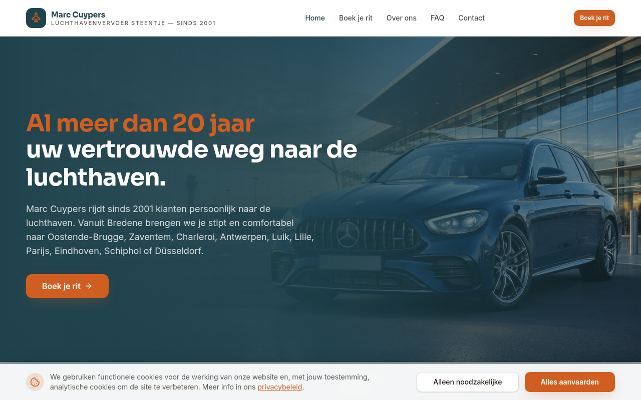 Screenshot van steentje.be