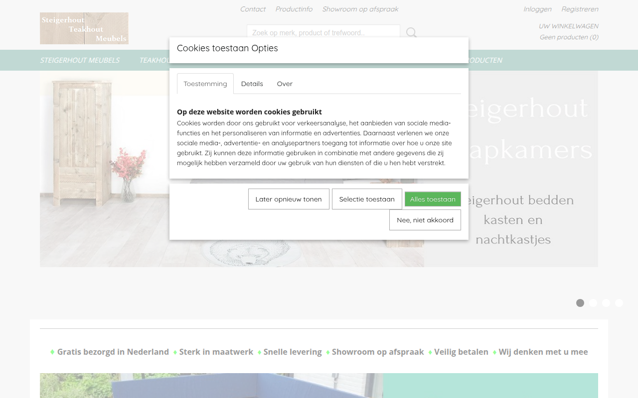 Screenshot van steigerhout-teakhout-meubels.nl