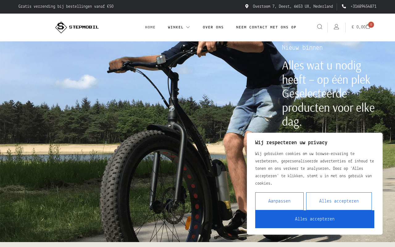 Screenshot van stepmobil.com