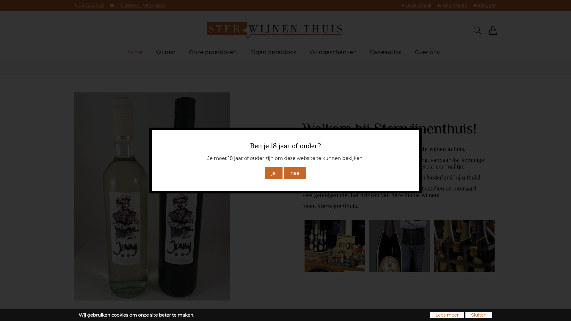 Screenshot van sterwijnenthuis.nl