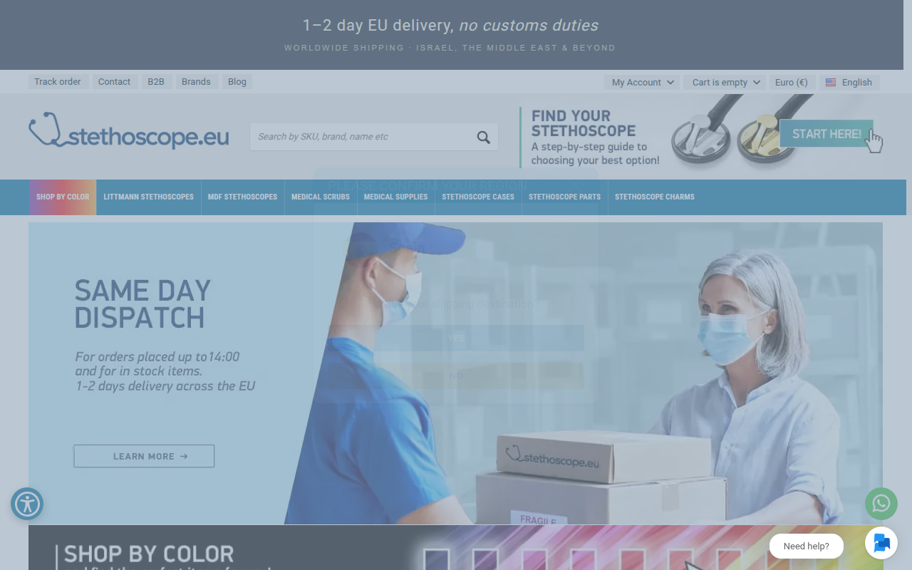 Screenshot van stethoscope.eu