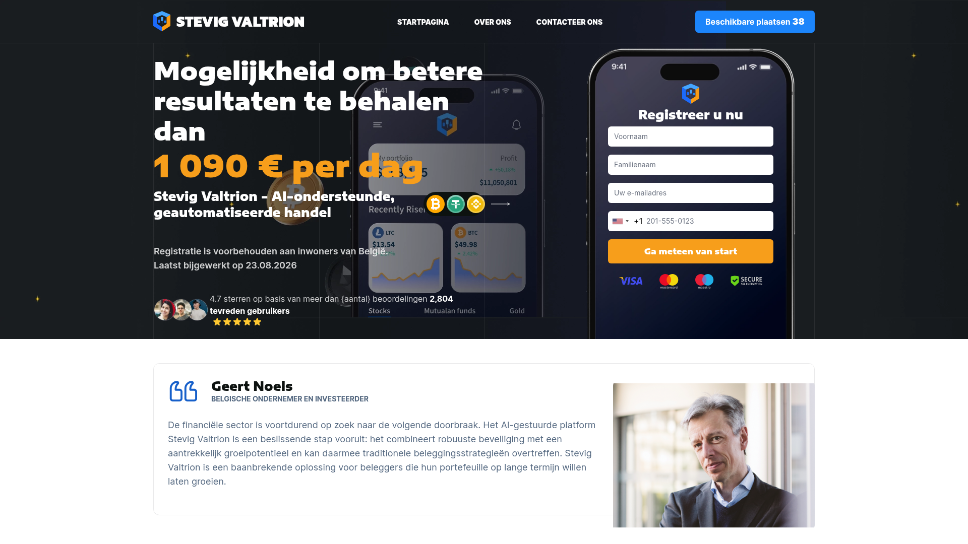 Screenshot van stevig-valtrion.com