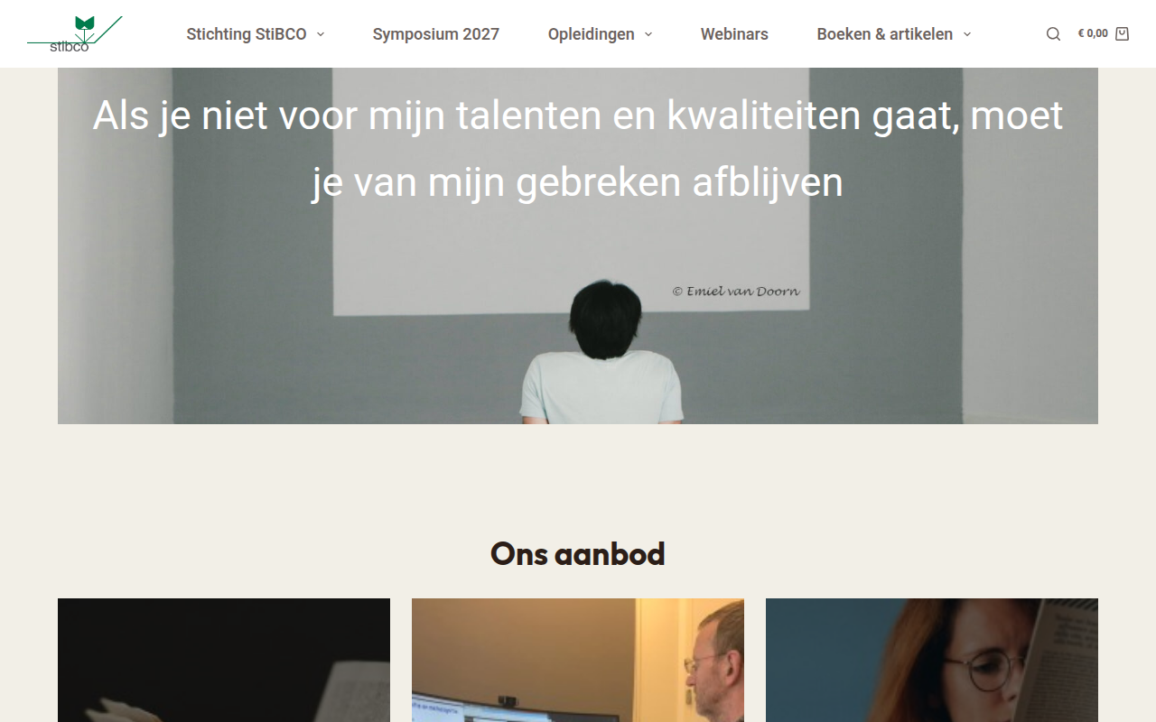 Screenshot van stibco.nl
