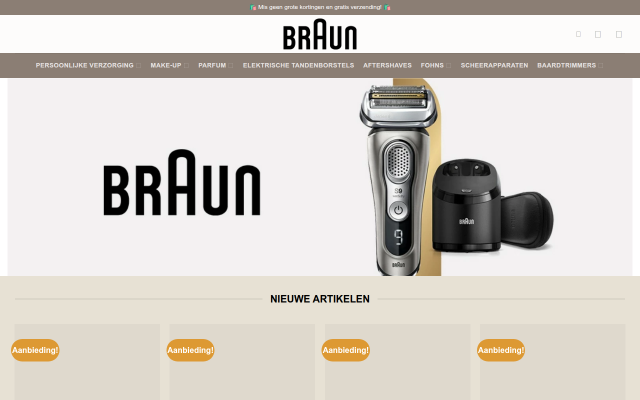 Screenshot van stijltangenshop.com