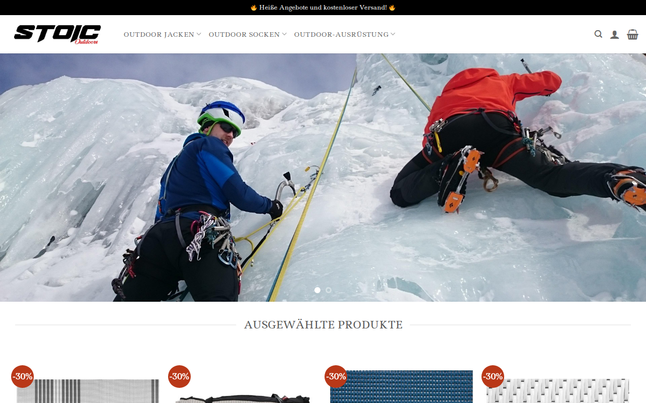 Screenshot van stoicfunktionskleidung.com