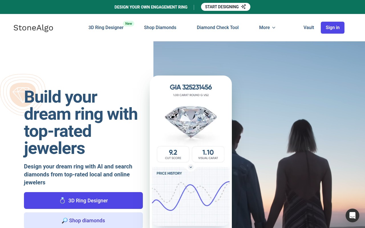 Screenshot van stonealgo.com
