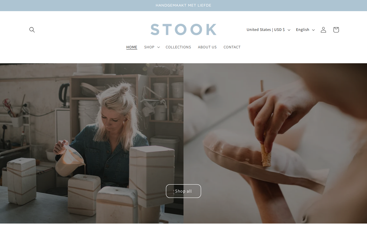 Screenshot van stook-porcelain.com