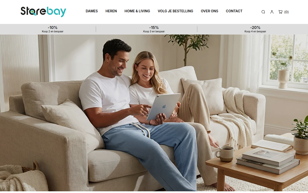 Screenshot van store-bay.nl