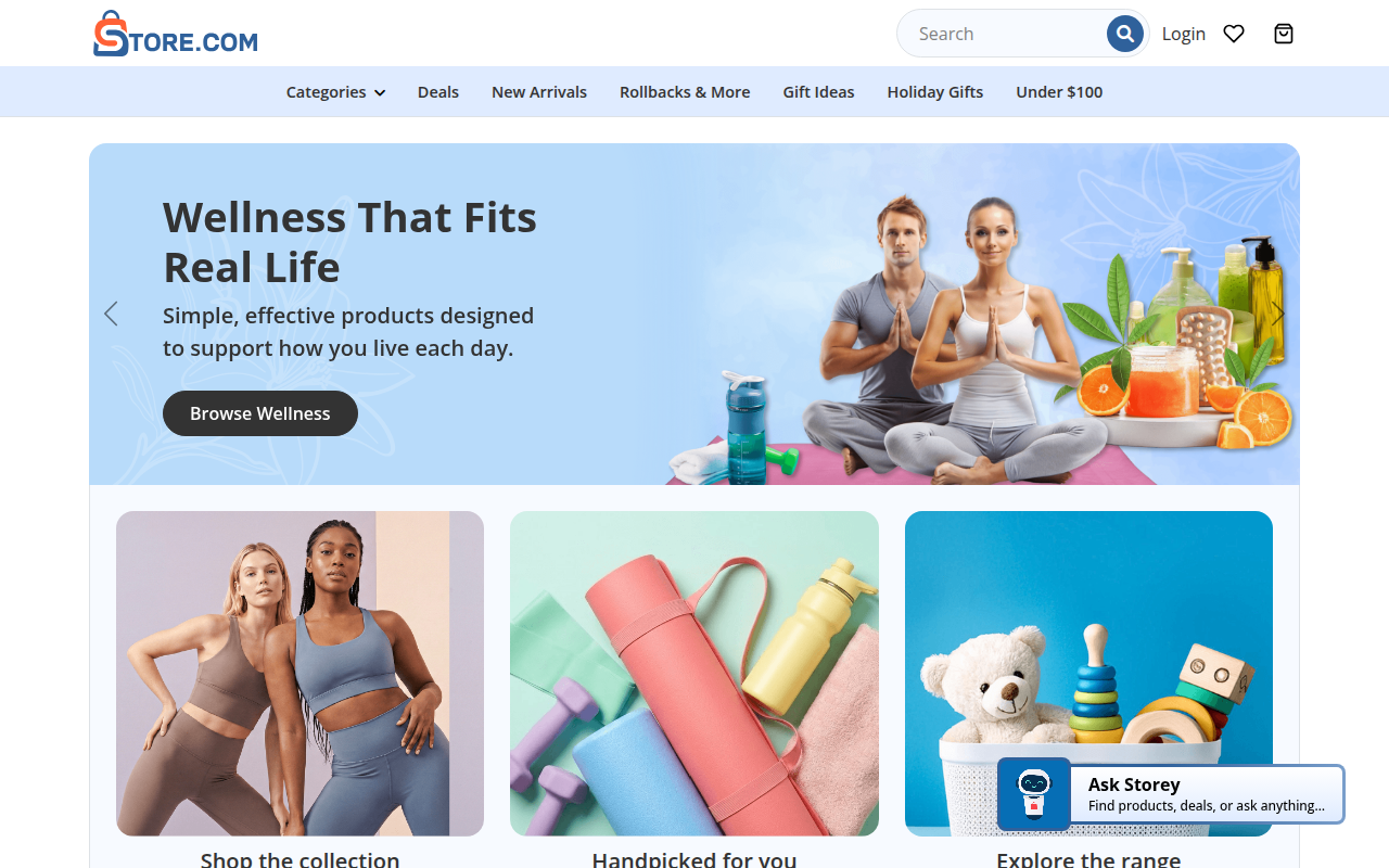 Screenshot van store.com