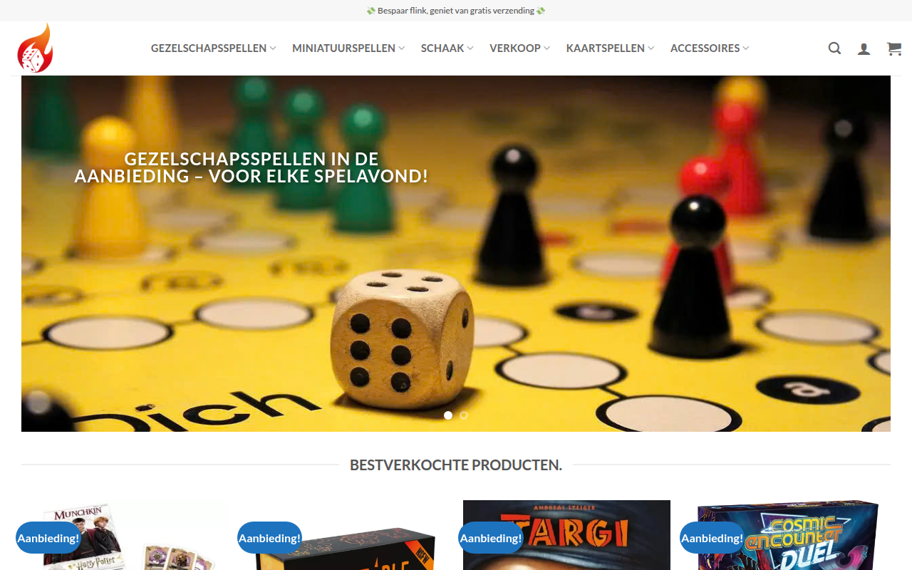 Screenshot van strategiebordspel.com