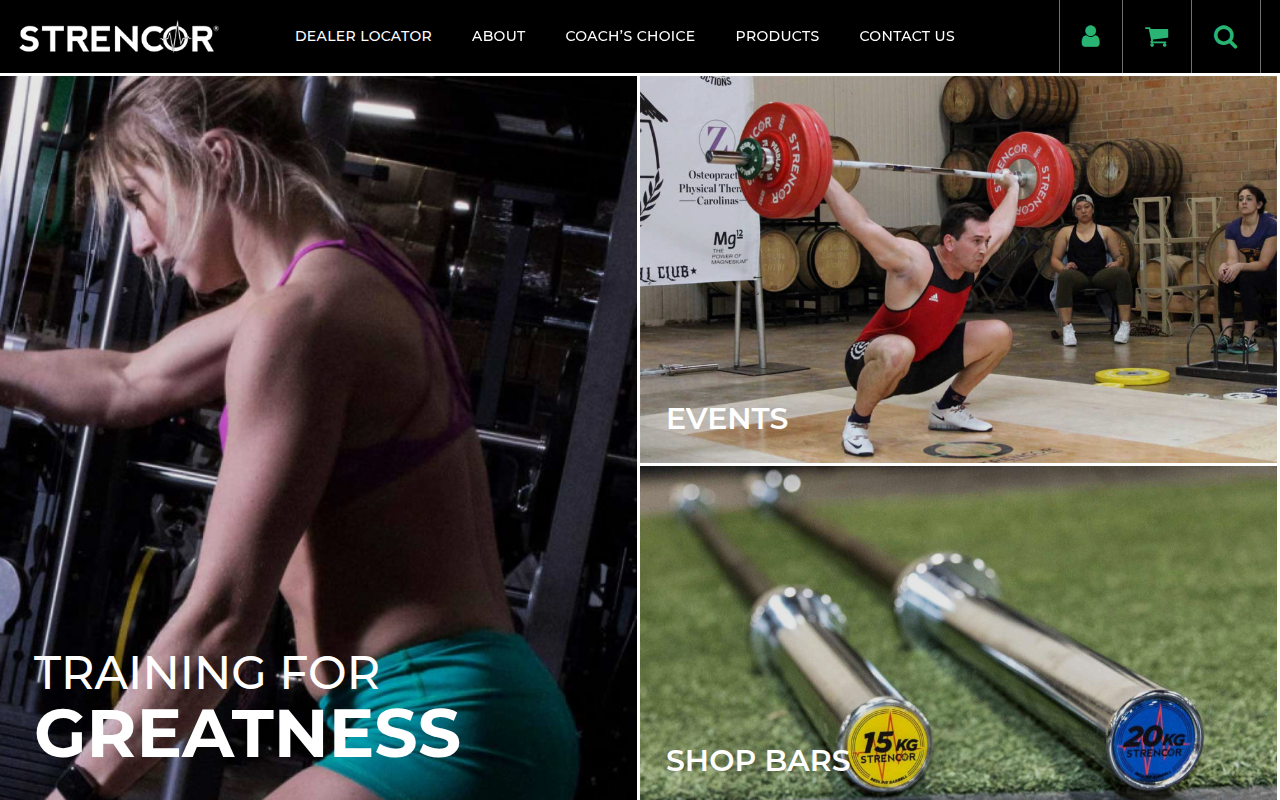 Screenshot van strencor.com