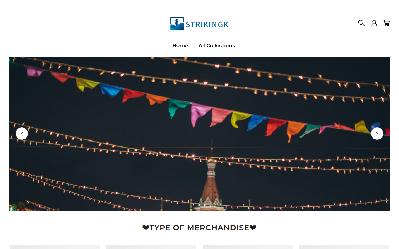 Screenshot van strikingk.com