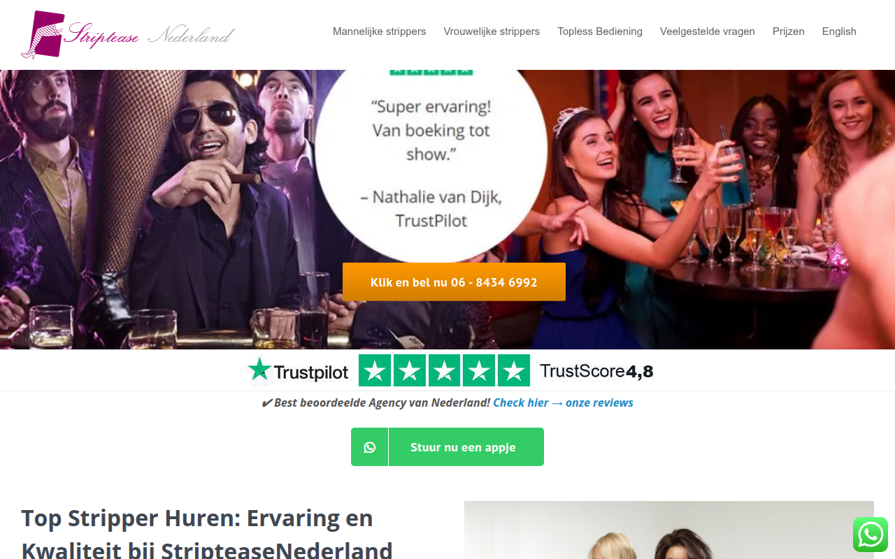 Screenshot van Stripteasenederland