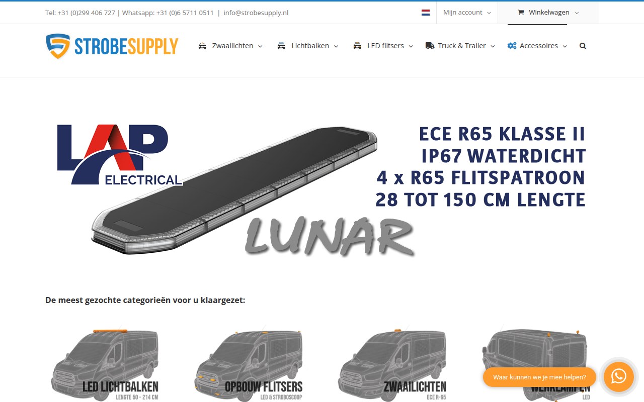 Screenshot van Strobesupply