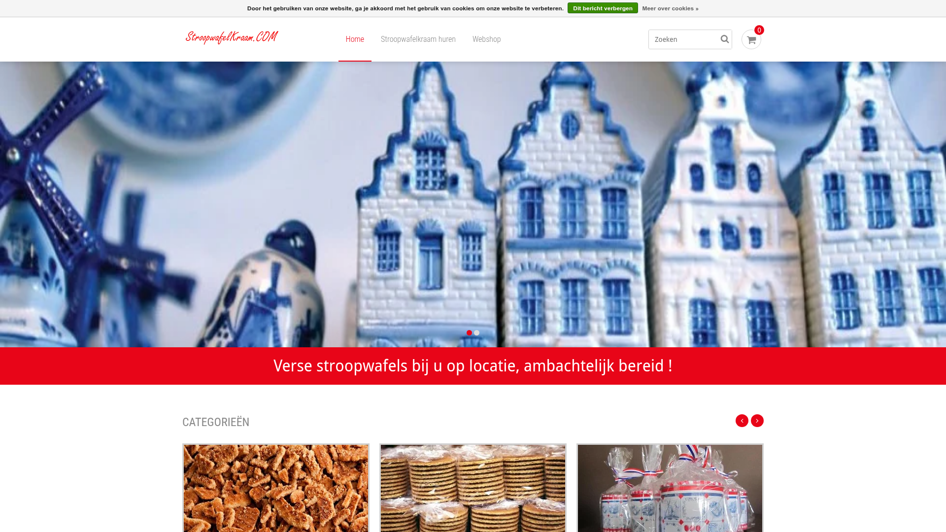 Screenshot van stroopwafelkraam.com