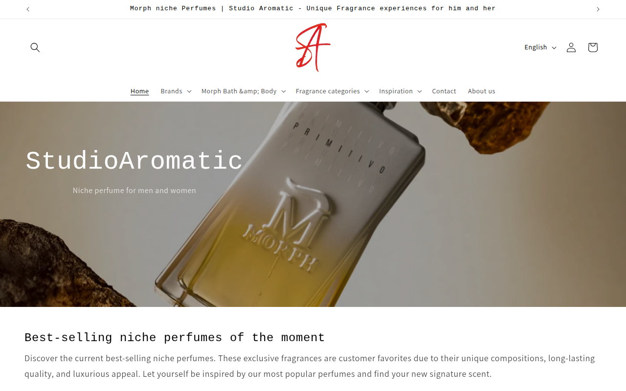 Screenshot van studioaromatic.com