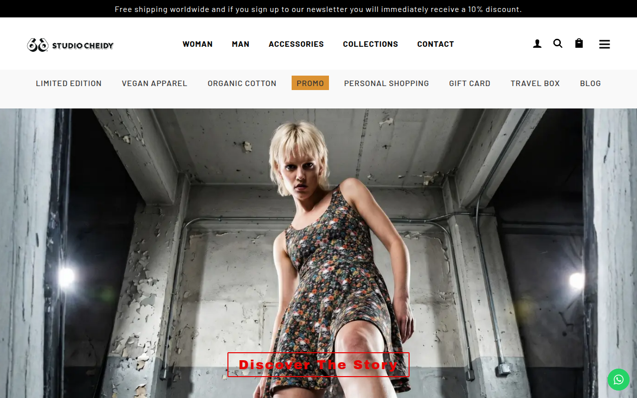 Screenshot van studiocheidy.com