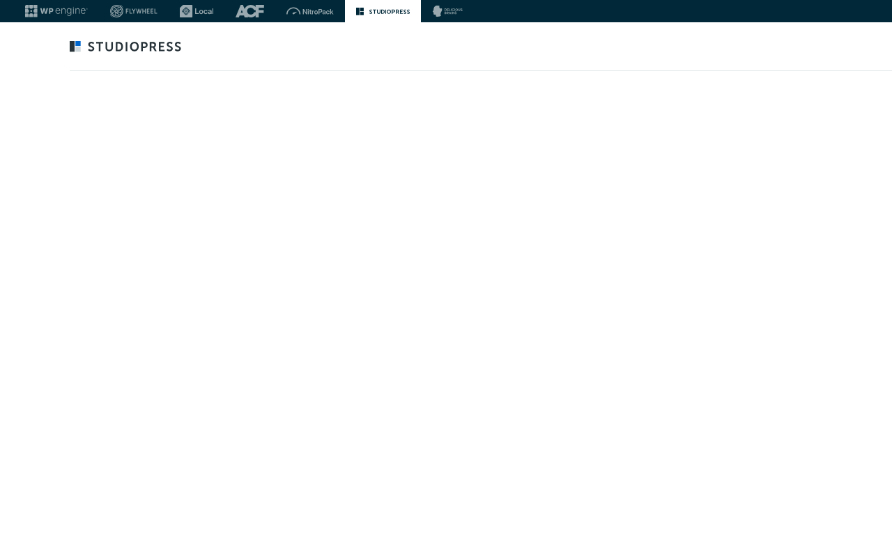 Screenshot van studiopress.com