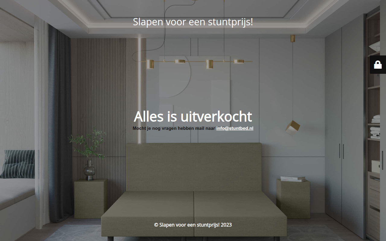 Screenshot van stuntbed.nl