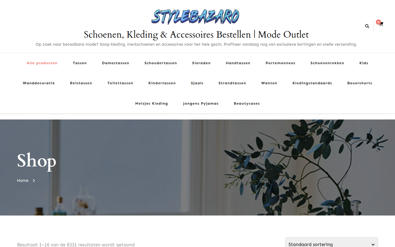 Screenshot van stylebazaro.com