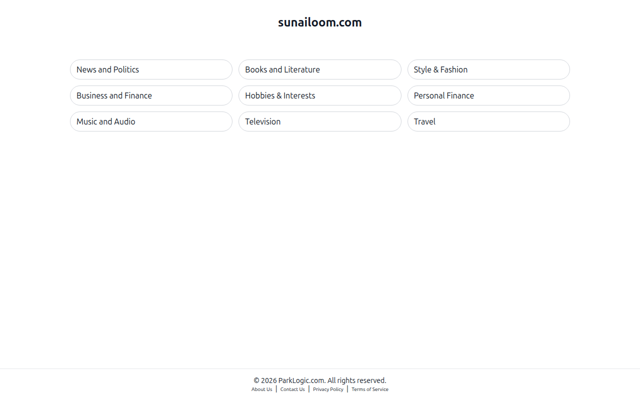 Screenshot van sunailoom.com