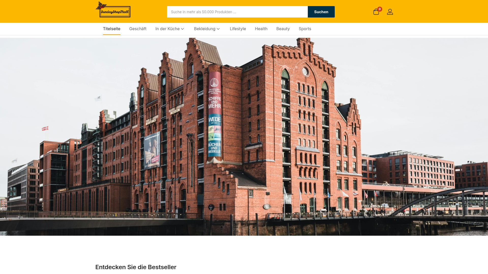 Screenshot van sundayshopmall.com