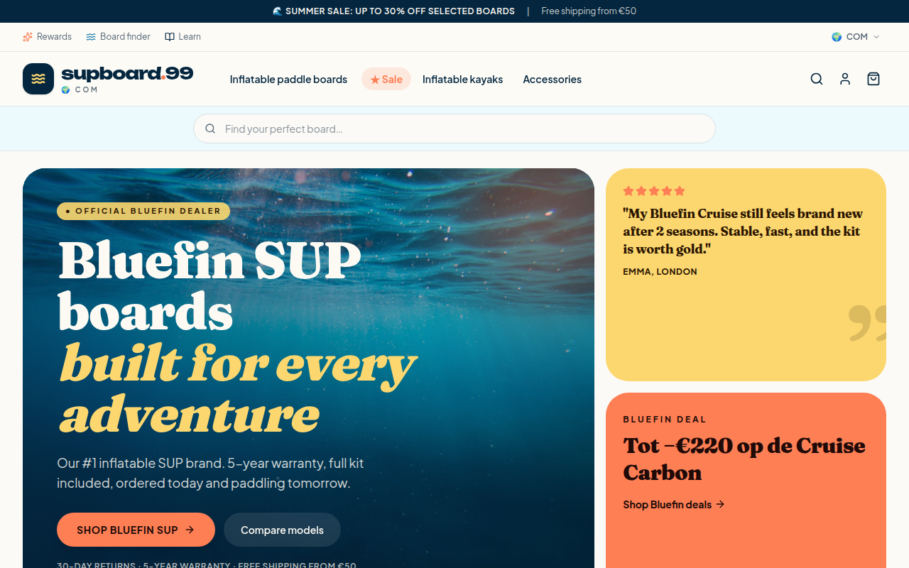 Screenshot van supboard-99.com