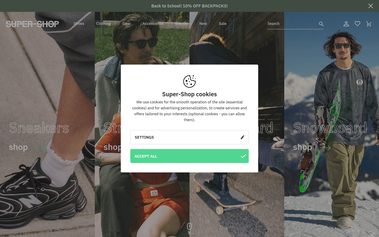Screenshot van super-shop.com