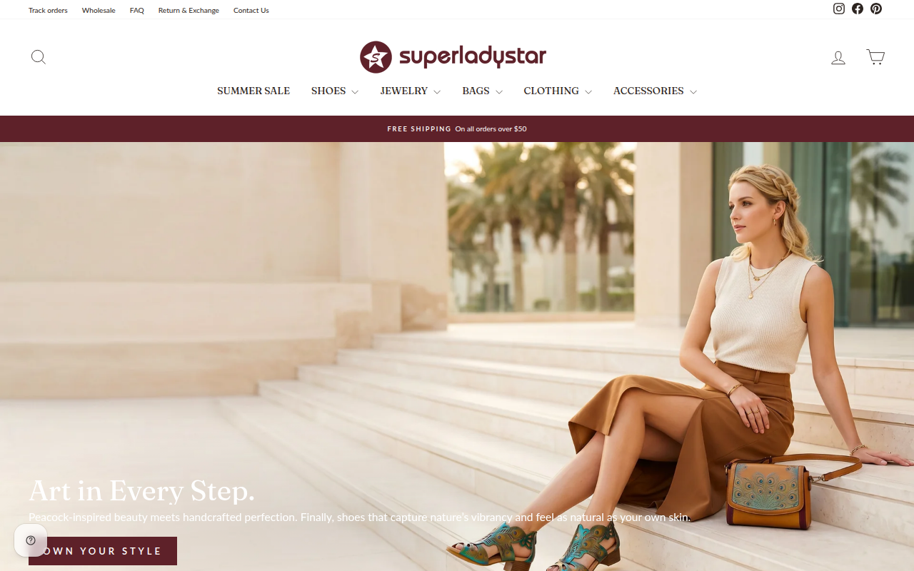 Screenshot van superladystar.com