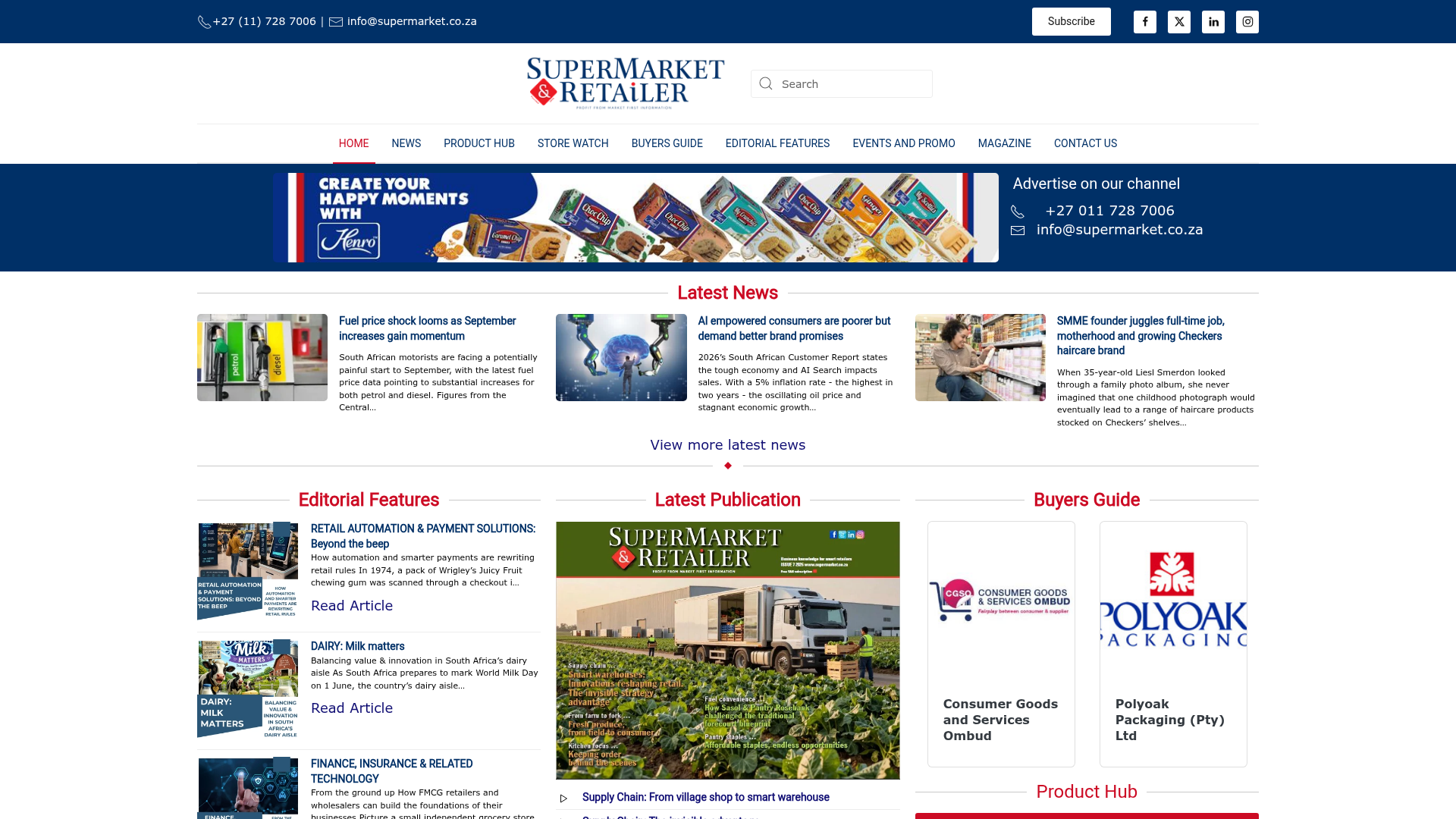 Screenshot van supermarket.co.za