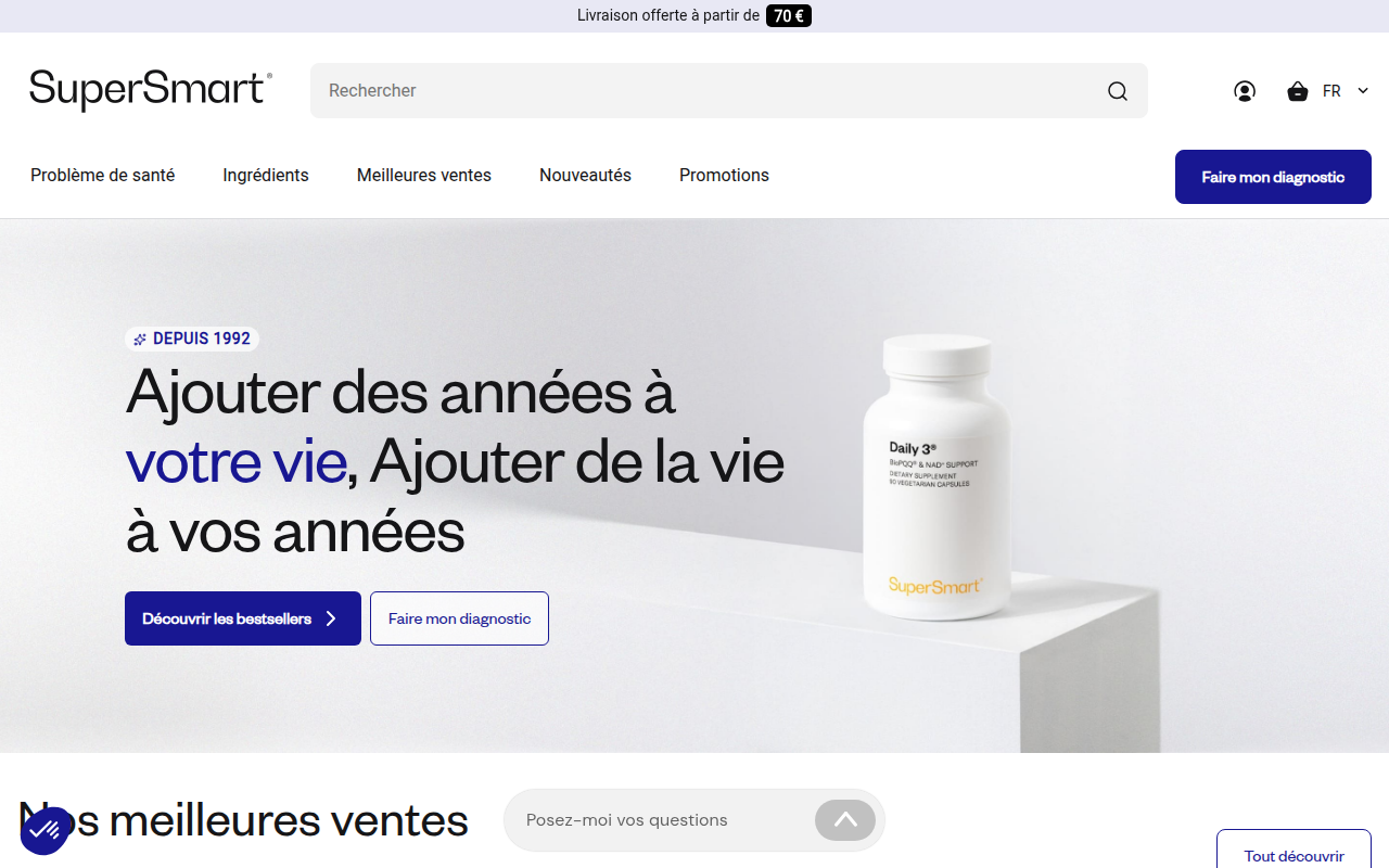 Screenshot van supersmart.com
