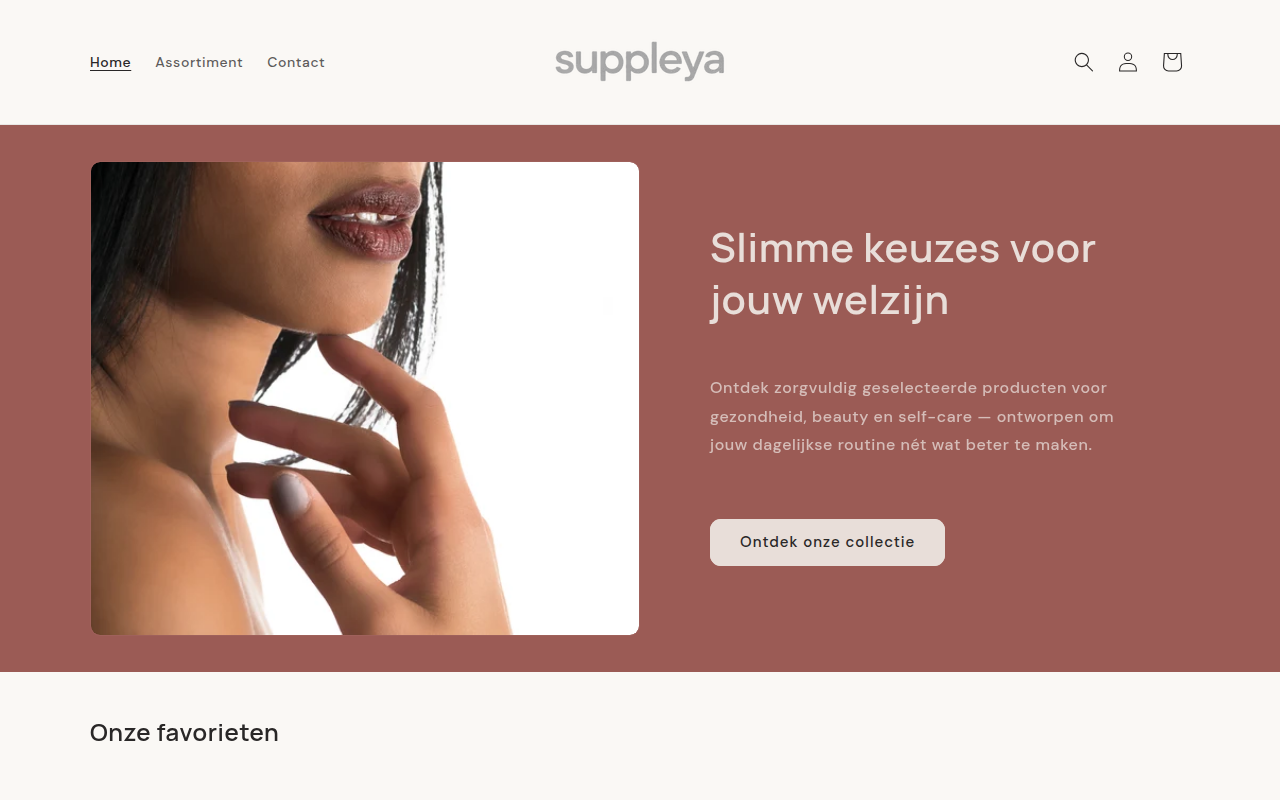 Screenshot van suppleya.com