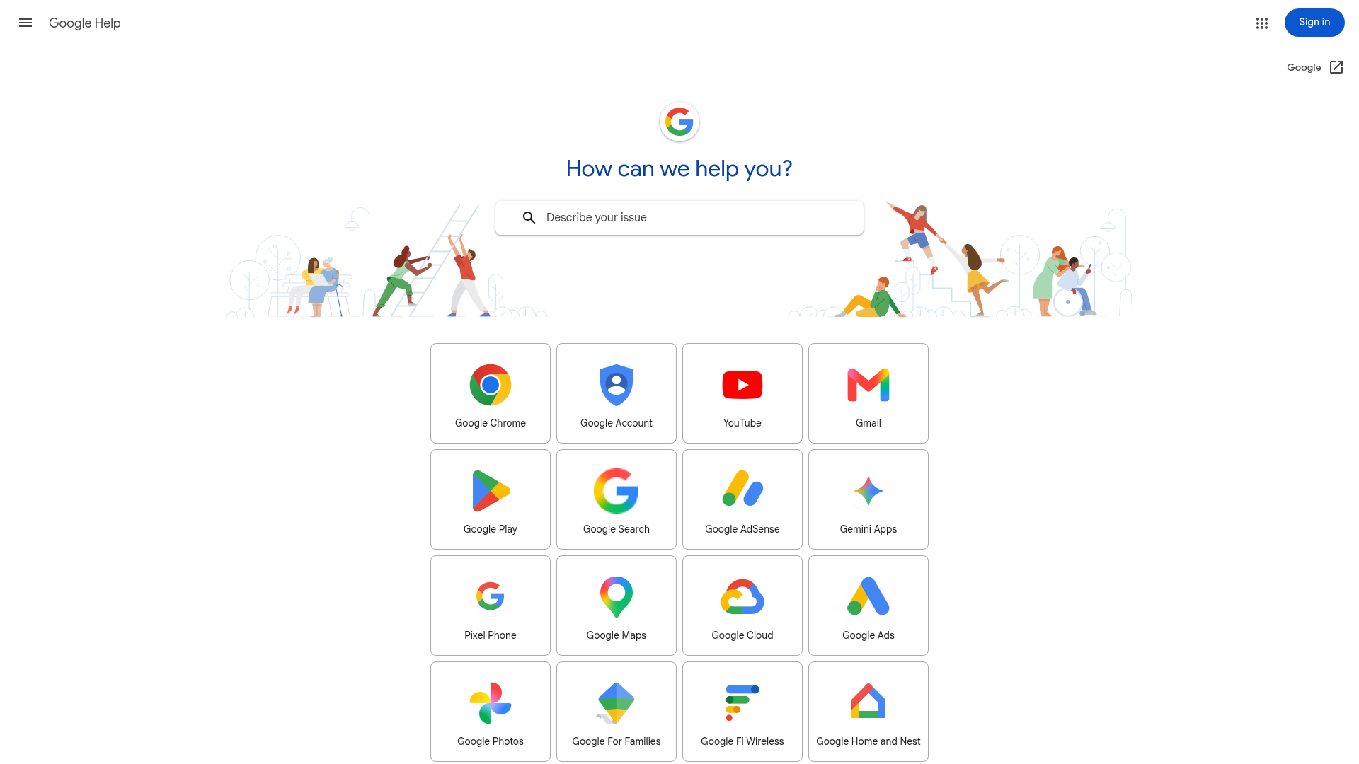 Screenshot van support.google.com