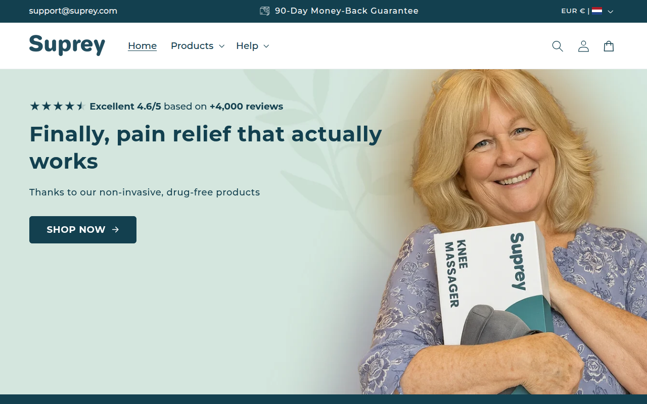 Screenshot van suprey.com