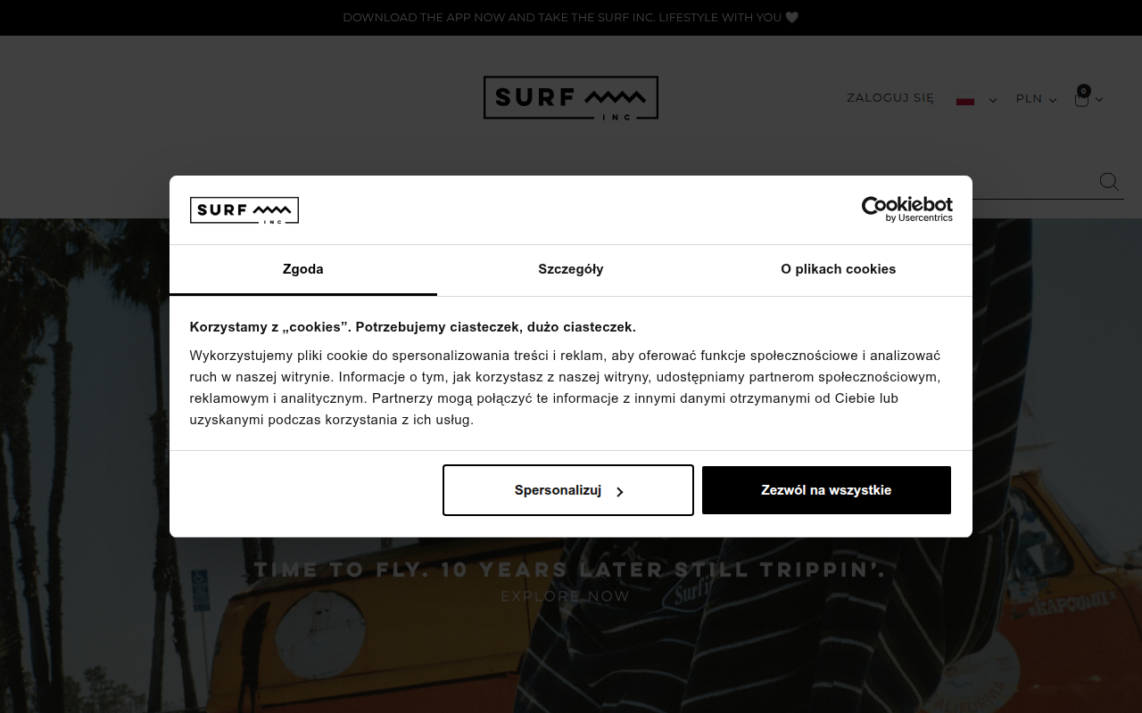 Screenshot van surf.inc