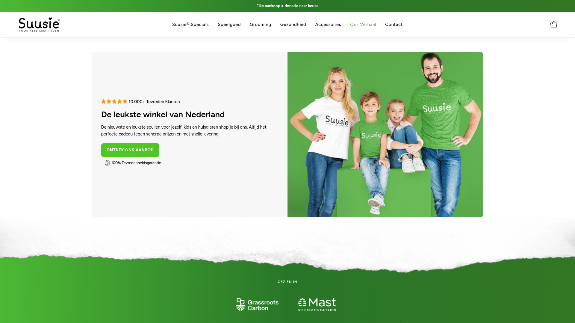 Screenshot van suusies.nl