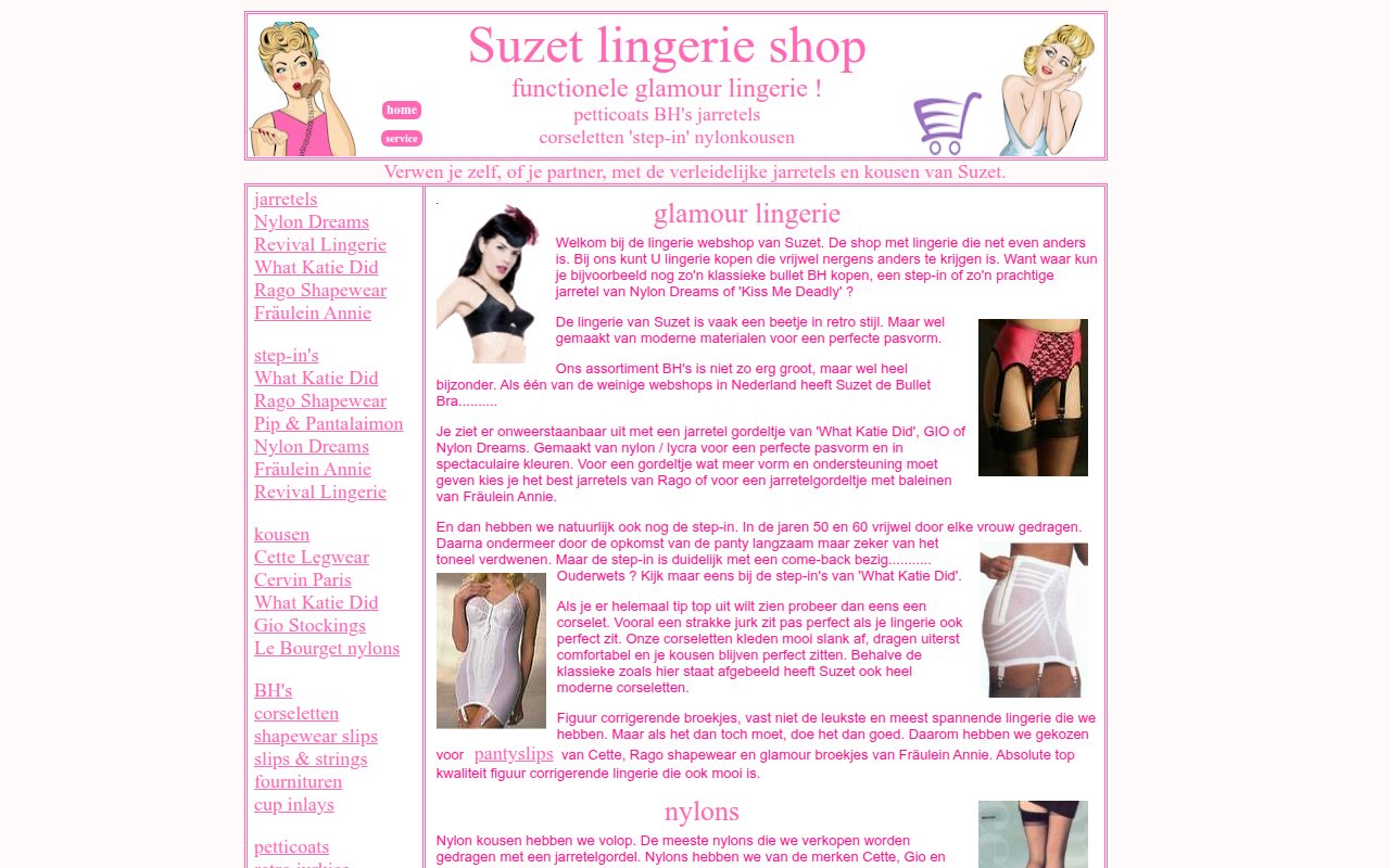 Screenshot van suzet.net