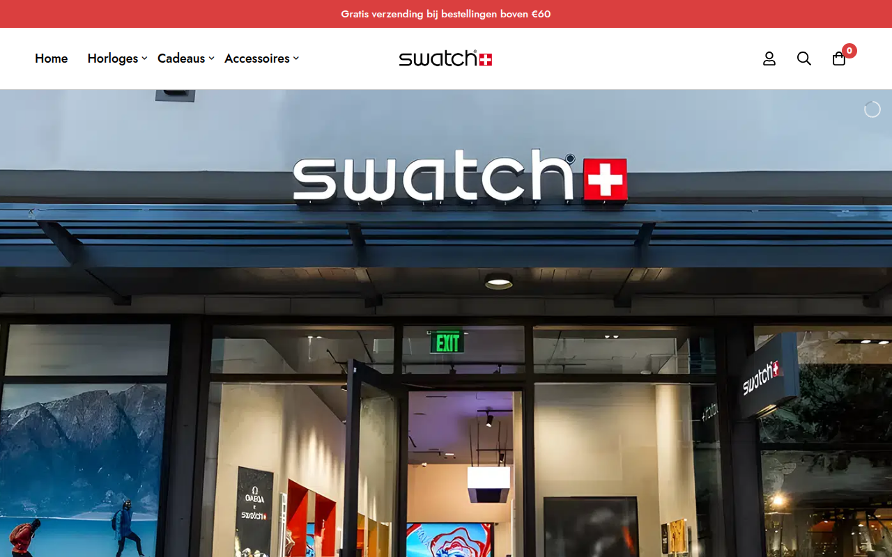 Screenshot van swatchoutlet-nl.com
