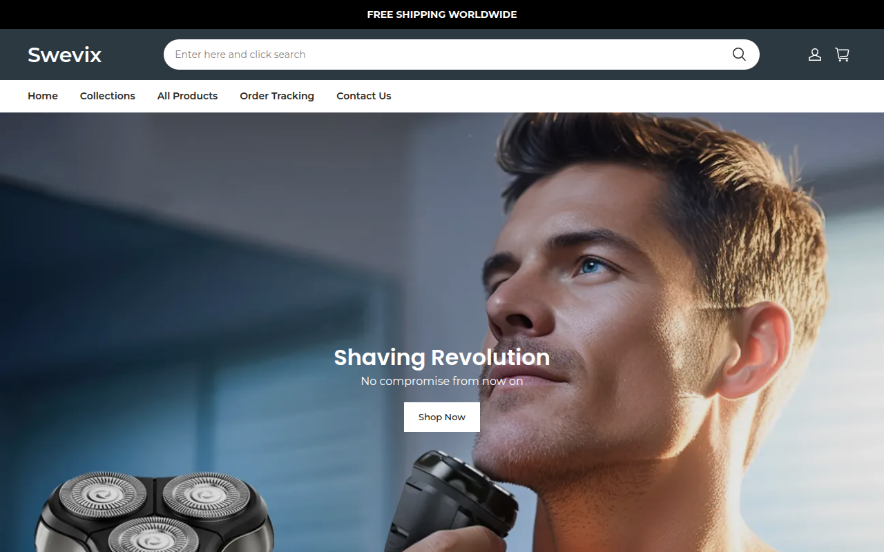 Screenshot van swevix-nl.com