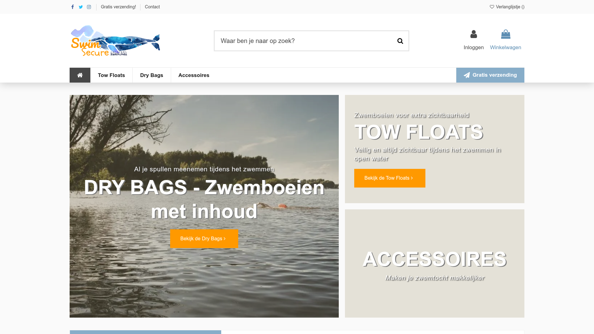 Screenshot van swimsecure.nl