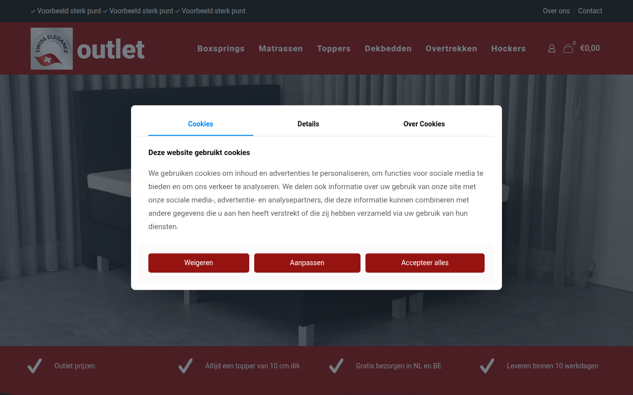 Screenshot van swiss-elegance.nl