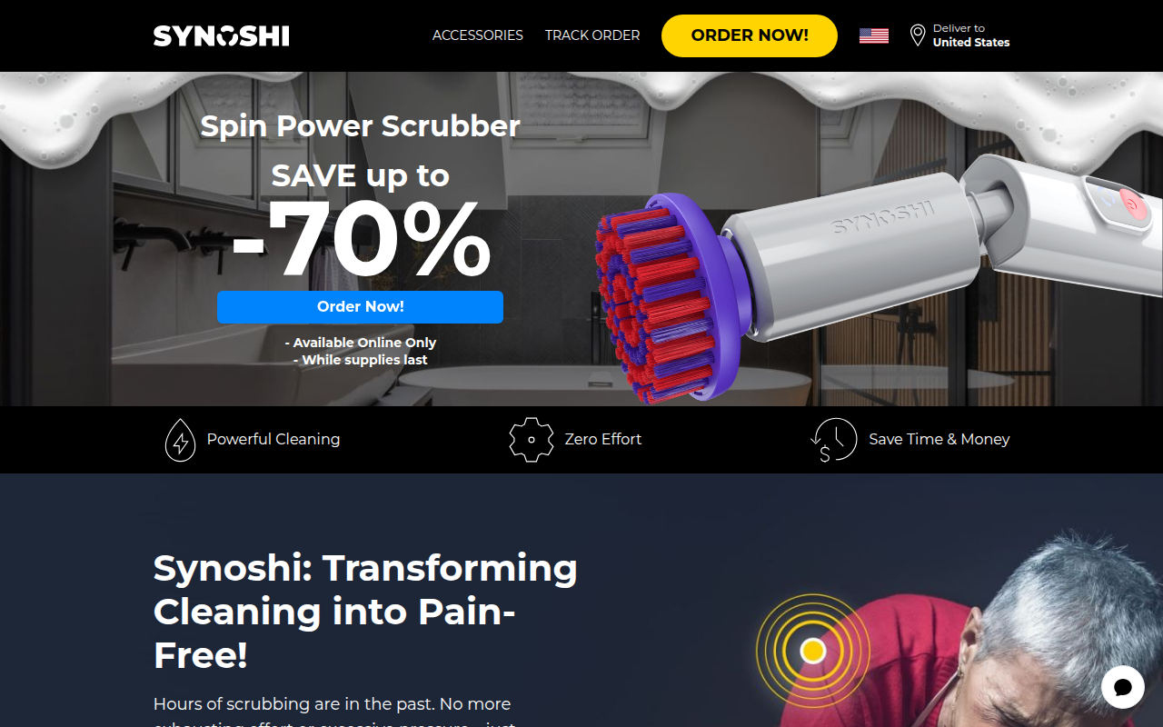 Screenshot van synoshi.com