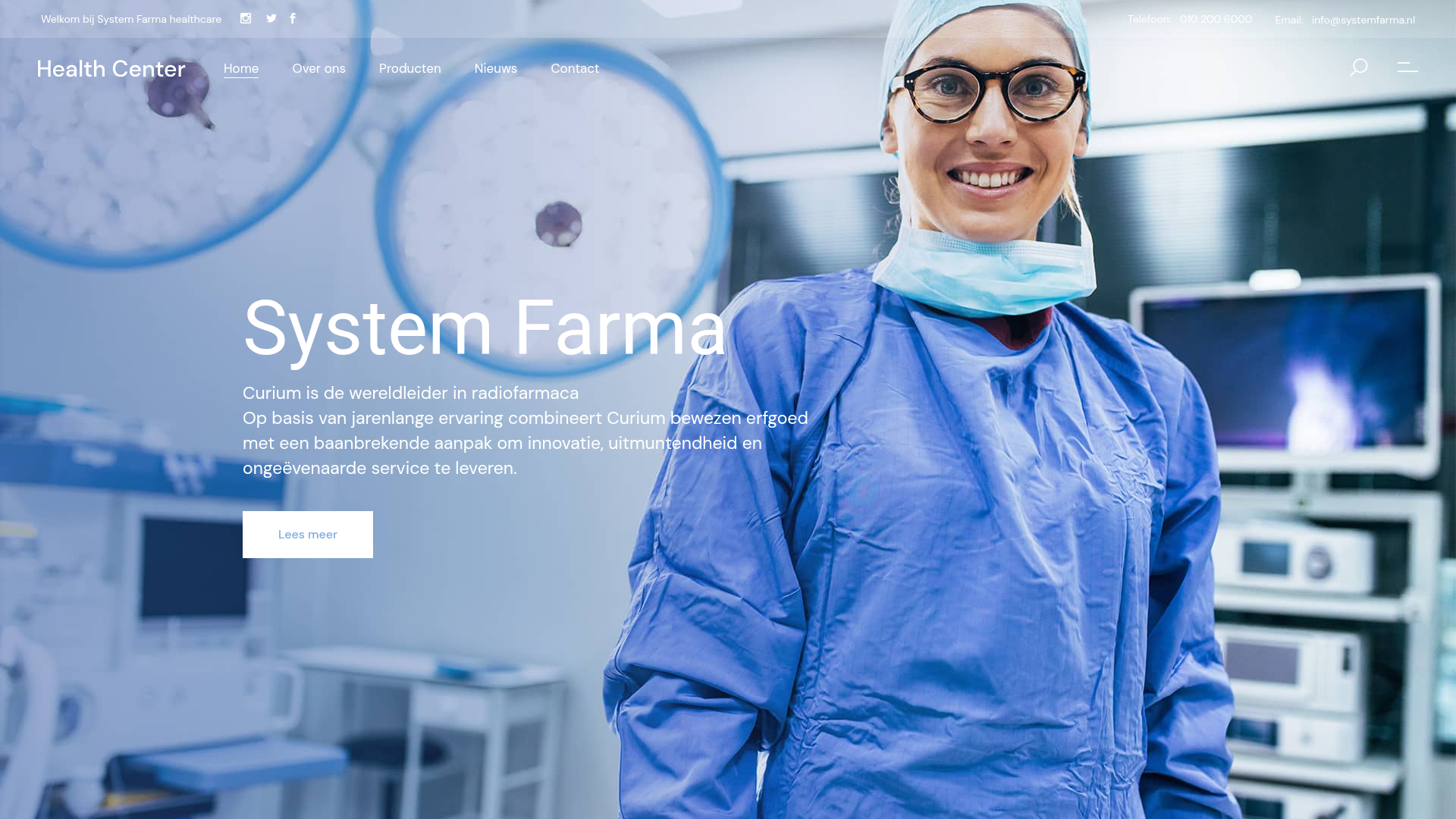 Screenshot van systemfarma.nl